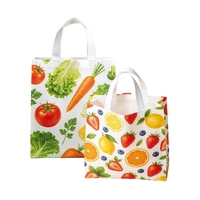 Sac en non-tissé laminé personnalisé pour le marketing, impression couleur intégrale, publicité de marque, sac de shopping