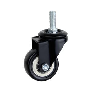 Gold Diamond Serie 1,5/2 inch Schwarz PVC Möbel Stuhls ch raube M10 * 25 <span class=keywords><strong>Caster</strong></span> Universal <span class=keywords><strong>Caster</strong></span> Swivel/With Brake - Product Image 3
