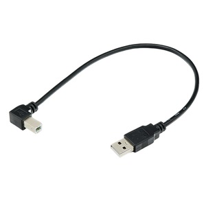 <b>Usb</b> <b>Printer</b> <b>Cable</b> 2.0 Right Angle Connector 90 Degree Up Down Left Right <b>For</b> Data Connection - Product Image 2