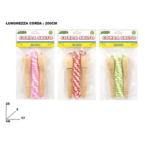 Corda Salto Cuerda de saltar de madera de 200 cm, juguete deportivo Linea Sport - Product Image 3