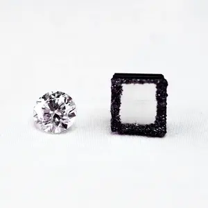 供应商实验室种植未切割钻石cvd原料钻石合成粗糙彩色6.82 ct钻石