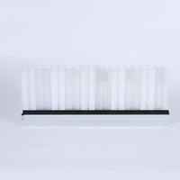 Plaque de polycarbonate OEM 30mm 40mm 50mm pour toiture transparente, motif étoile à six branches, diamant creux, avec système de fixation rapide