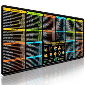 Computadora Oficina <span class=keywords><strong>PowerPoint</strong></span> Excel <span class=keywords><strong>Word</strong></span> Outlook Command Prompt Atajos Gaming Keyboard Mouse Pad XL Tamaño Resistente al agua Scratch - Product Image 1