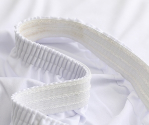 Venta al por mayor Amore 60cm poliéster blanco Spandex cubierta de mesa personalizable lavable estilo moderno para el hogar decoraciones para banquetes de boda - Product Image 3