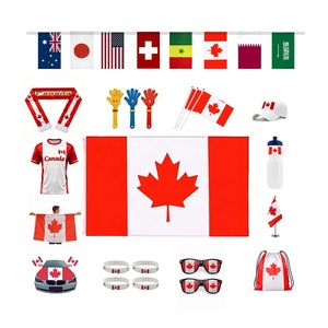 Drapeau personnalisé Gahumi 2026 Canada Mexique États-Unis Football Canada Fans Flag de haute qualité et à prix réduit, nouveau design, drapeau personnalisé 3x5 pieds - Product Image 2