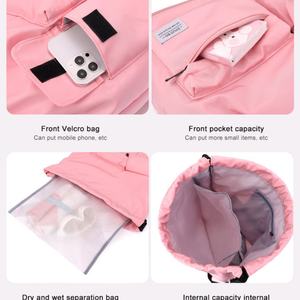 Mochila Impermeable con Múltiples Bolsillos para Estudiantes, de Poliéster, con Cordón, Promocional, Personalizable con Logotipo Colorido, Unisex, 20-38L, Gran Venta - Product Image 3