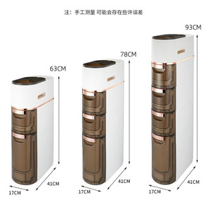 3 שכבה דקה שטח ארון רחצה חוסך עיצוב נייד וללא התקנה נדרש עבור אזורי שירותים קטנים - Product Image 3