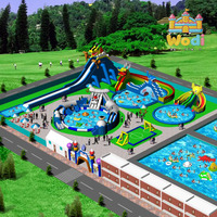 Piscine gonflable géante portable avec drainage facile pour événements en plein air