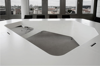 Bureau de formation intelligent, en pierre artificielle, blanc, pour salle de conférence, Table moderne, de luxe