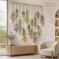 Fleurs artificielles à longue tige en dentelle floquée, toucher doux, en plastique, style minimaliste pour salon, décoration intérieure, photographie, vente en gros