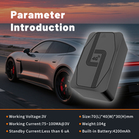 Rastreadores GPS Inalámbricos para Vehículos YG-T84 2025 con Larga Duración de Batería, OEM/ODM, 2G+4G