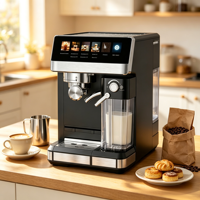 Cafetera Espresso Anbolife de 20 Bares con Pantalla Táctil Digital, Extracción Silenciosa, Tanque de Leche Desmontable, Fabricación OEM ODM
