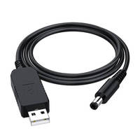 Cable de Datos USB de 5V a 12V, Convertidor de Voltaje CC con Conductor de Cobre Puro y Revestimiento de PVC