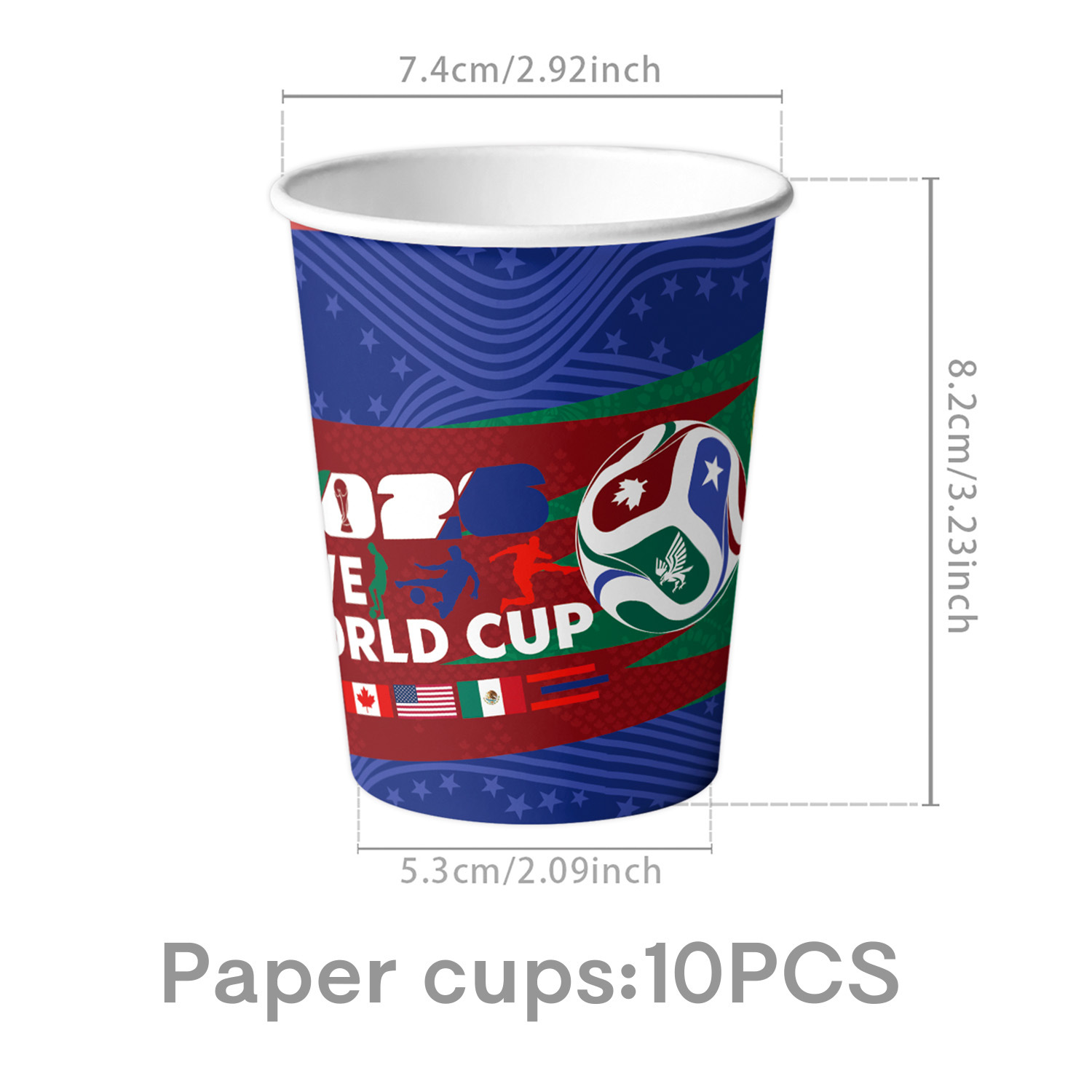 10 gobelets en papier
