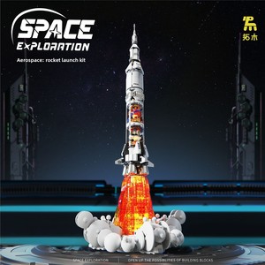 Bloques de Construcción de Naves Espaciales, <span class=keywords><strong>Serie</strong></span> Cohete de Estación Espacial, Juguete de Construcción para Estudiantes, Modelo Explorador, Adornos de Plástico Transfronterizos - Product Image 3
