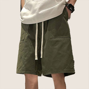 Pantalones Cortos Cargo Casuales de Lona Sólida para Hombre, Transpirables, de Secado Rápido, de 5 Pulgadas, para Adolescentes, Primavera, Verano, Otoño - Product Image 1