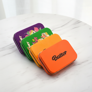 Caja de Metal Pequeña Personalizada para Dulces, con Tapa Abatible, Envase Metálico Vacío para Mentas, Proveedor de Envases - Product Image 1