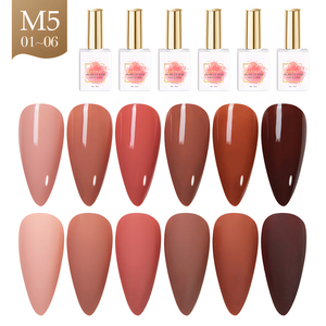AILANUO Kit de vernis à ongles en gel pigmenté végétalien de haute qualité en gros, nouvelle arrivée, 6 couleurs, gel UV pour manucure - Product Image 1