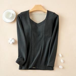 Biancheria intima termica da <span class=keywords><strong>donna</strong></span> cintura da petto Top Twinnedgroove manica lunga senza reggiseno invernale Slim Fit canottiera - Product Image 6