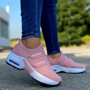 2021 moda donna Sneakers vulcanizzate piattaforma tinta unita appartamenti scarpe da donna Casual zeppe traspiranti Sneakers da passeggio da donna