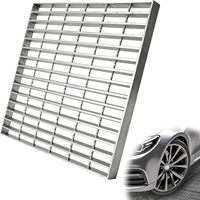 Grille en acier galvanisé à chaud Q235 - Grille de sol industrielle durable anti-corrosion avec un design carré