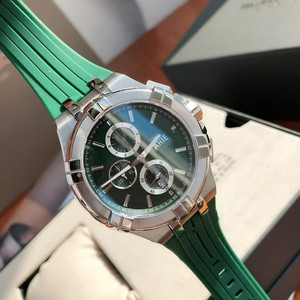 Đồng hồ bấm giờ nam trực tiếp từ nhà máy, đồng hồ đeo tay thạch anh, thiết kế độc đáo, chống nước, mặt số trắng xanh đen 43mm - Product Image 3