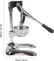 Topverkoper Keukenaccessoires Voedsel Fruitpers Citrus Sinaasappelpers RVS Multifunctionele Handmatige Sapcentrifuge met Lagers