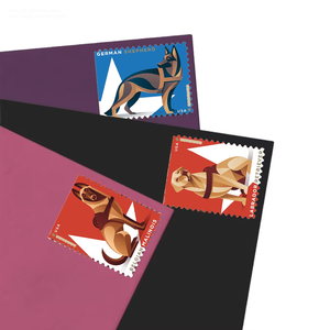 Etichette Postali Americane Personalizzate, Adesivi per Cani da Lavoro 2019, 100 Pezzi, Etichette Postali Permanenti in Bulk - Product Image 1