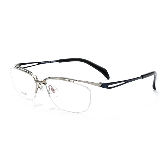 Square Designer Style Mechanical Heavy Work Pure Titanium Full Rim AC Lenses Geometric Pattern Unisex Glasses Frame HM2276T