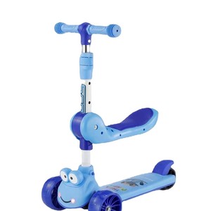 Childrens Scooter With Seat Height Adjustable 3 In 1 For Kids Age 2 10 Years Pink And Purple - Product Image 3