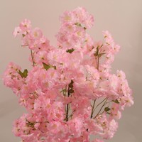 Arbre artificiel suspendu en fleurs de cerisier 150 cm, plante de sakura en soie artificielle détachable pour la décoration de plafond d'hôtel et de maison