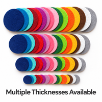 Cercles en feutre non tissé faits à la main par le fabricant, mini-découpes de tissu personnalisées, formes d'appliques pour la couture et l'artisanat DIY