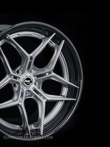 Cerchi Custom 2 pezzi ruote in fibra di carbonio in fibra di carbonio Ultra Light ruote da corsa in lega forgiato in fibra di carbonio - Product Image 3