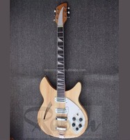 Gitar Elektrik/Gitarra Weifang Rebon 6 Senar Ricken 330 Warna Kayu