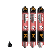 Qingkai 119-1 Colle de fixation pour verre 100% protectrice UV haute performance, mastic silicone neutre pour la construction de murs rideaux