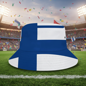 Chapeau de pêcheur unisexe d'été pour la plage, casquette de plage avec drapeau finlandais, chapeau bob pour hommes et femmes pour les voyages - Product Image 2