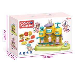 キッチンおもちゃおもちゃ粘土アイスクリームトラック多機能子供ふり遊び生地マシン - Product Image 2