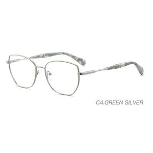 クラシックプレミアム光学メタル眼鏡フレーム、ファッショナブルな女性用メガネ、様々な色、スクエア型、卸売、ハオヤモデル - Product Image 5