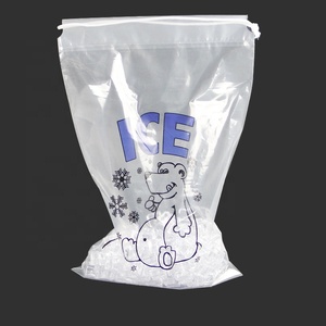 Trong suốt dùng một lần LDPE nhựa ICE CUBE Túi Dây Kéo Túi nước đá - Product Image 1