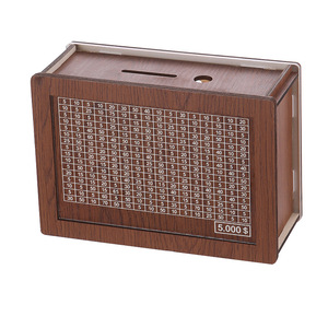 Tirelire en bois avec compteur, tirelire artisanale en bois avec compteur de pièces numérique LCD, boîte d'épargne pour la maison et le bureau, cadeau pour enfants et adultes - Product Image 3