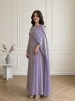 Abaya Sharut Dubaï, vêtements islamiques de luxe, robe pour femmes musulmanes, kimono modeste, robe abaya ajustée avec cape, robe de soirée modeste