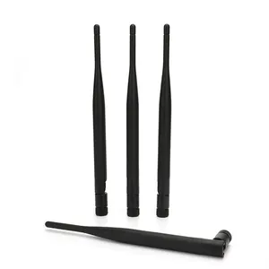 Vendita calda Dual Band Tilt Antenna SMA connettore 5dBi 2.4G 5.8G Wifi Booster Antenna pieghevole in gomma Wireless per telecamera IP