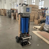 Système de filtration d'eau portable RO/DI sans taches en gros pour le lavage de voitures, le nettoyage des vitres et des panneaux solaires, composants PLC essentiels