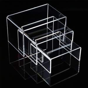 Espositore da Boutique, Set di 3 Supporti a Forma di U in PMMA, Espositore <span class=keywords><strong>per</strong></span> Gioielli in Acrilico Trasparente - Product Image 2