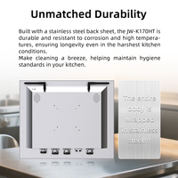 Écran tactile capacitif VESA 17 pouces IP66 CE POE sans ventilateur USB Série DVI Moniteur d'affichage pour cuisine 1920x1080 16:9 Boîtier métallique