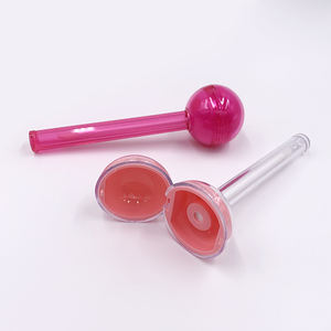 Stock Lovely Beauty Lipstick Lollipop Tubes à rouge à lèvres vides transparents de forme personnalisée avec couvercle rose - Product Image 3