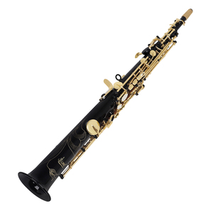 SLADE Saxophone Soprano Droit Professionnel Noir avec Clés Dorées - Product Image 4