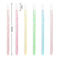 Applicateur de brillant à lèvres rose jetable en gros baguettes nettoyants pour pinceau à lèvres à l'huile essentielle pour rouge à lèvres mascara outils de maquillage