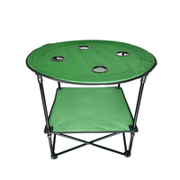 Table pliante d'extérieur portable avec logo personnalisé, cadre en acier léger, design moderne, mobilier de camping pour pique-nique, utilisation en cour, 60 kg