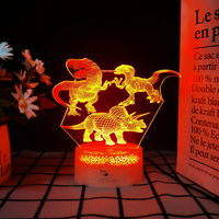 Lampe de nuit Anime en acrylique, mini veilleuse intelligente à intensité variable avec détecteur de mouvement, design LED à allumage/extinction automatique